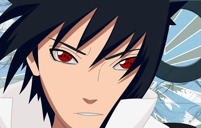 얼굴, 빨간 눈, sharingan, ninjutsu, Sasuke Uchiha, Naruto Shippuden, Naruto shippuuden, 하이 칼라, 섹션 сёнэн, sasuke 얼굴 HD 월페이퍼