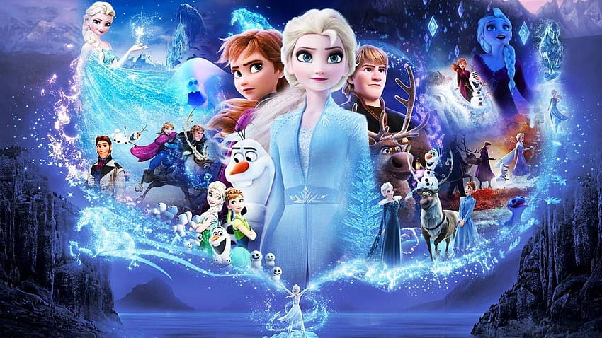 Frozen 1 and 2 by The, frozen characters HD wallpaper
