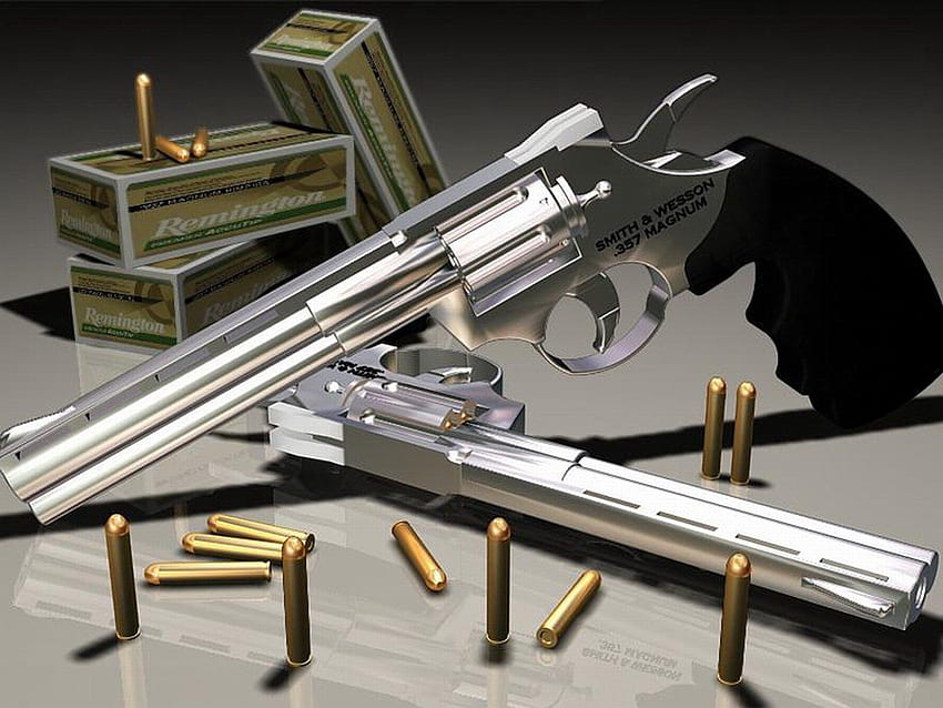 3 Револвер Smith & Wesson 357 Magnum HD тапет