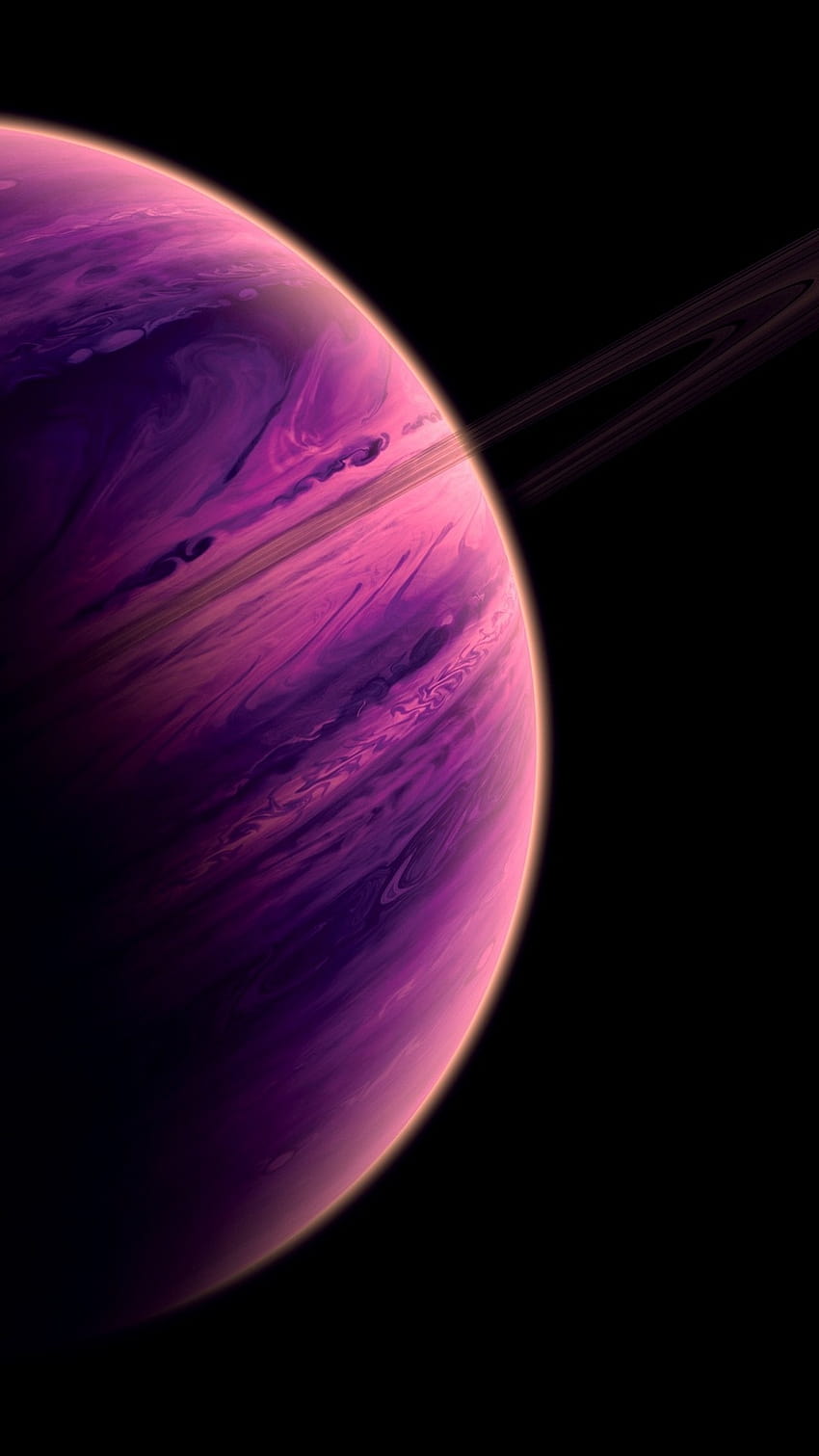 20 Planet iPhone, różowa planeta Tapeta na telefon HD