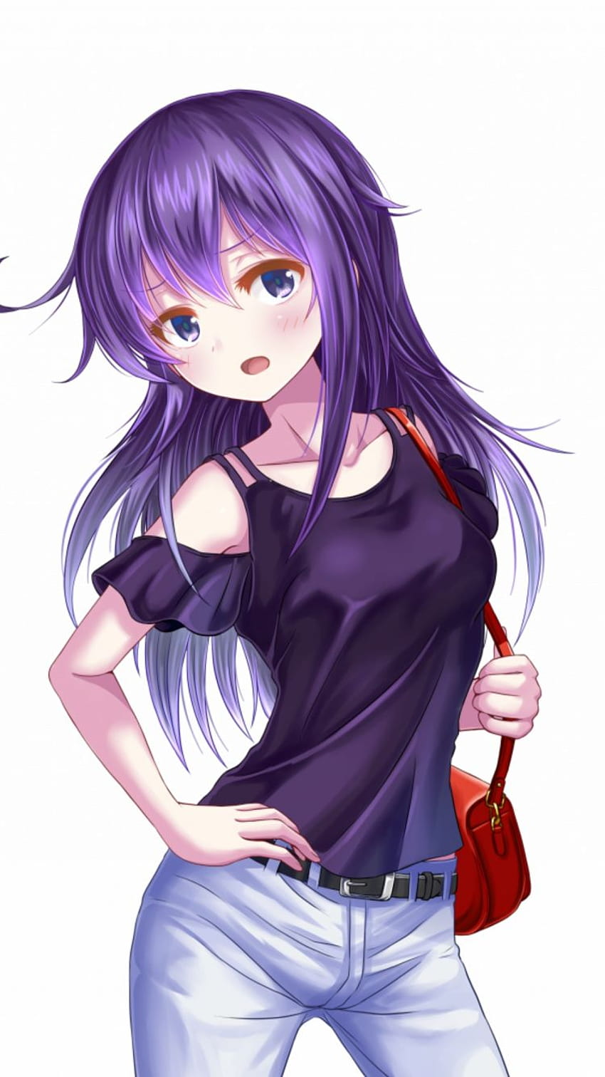 Animated Purple Hair Girl Purple Hair Anime Girl Hd Phone Wallpaper Pxfuel