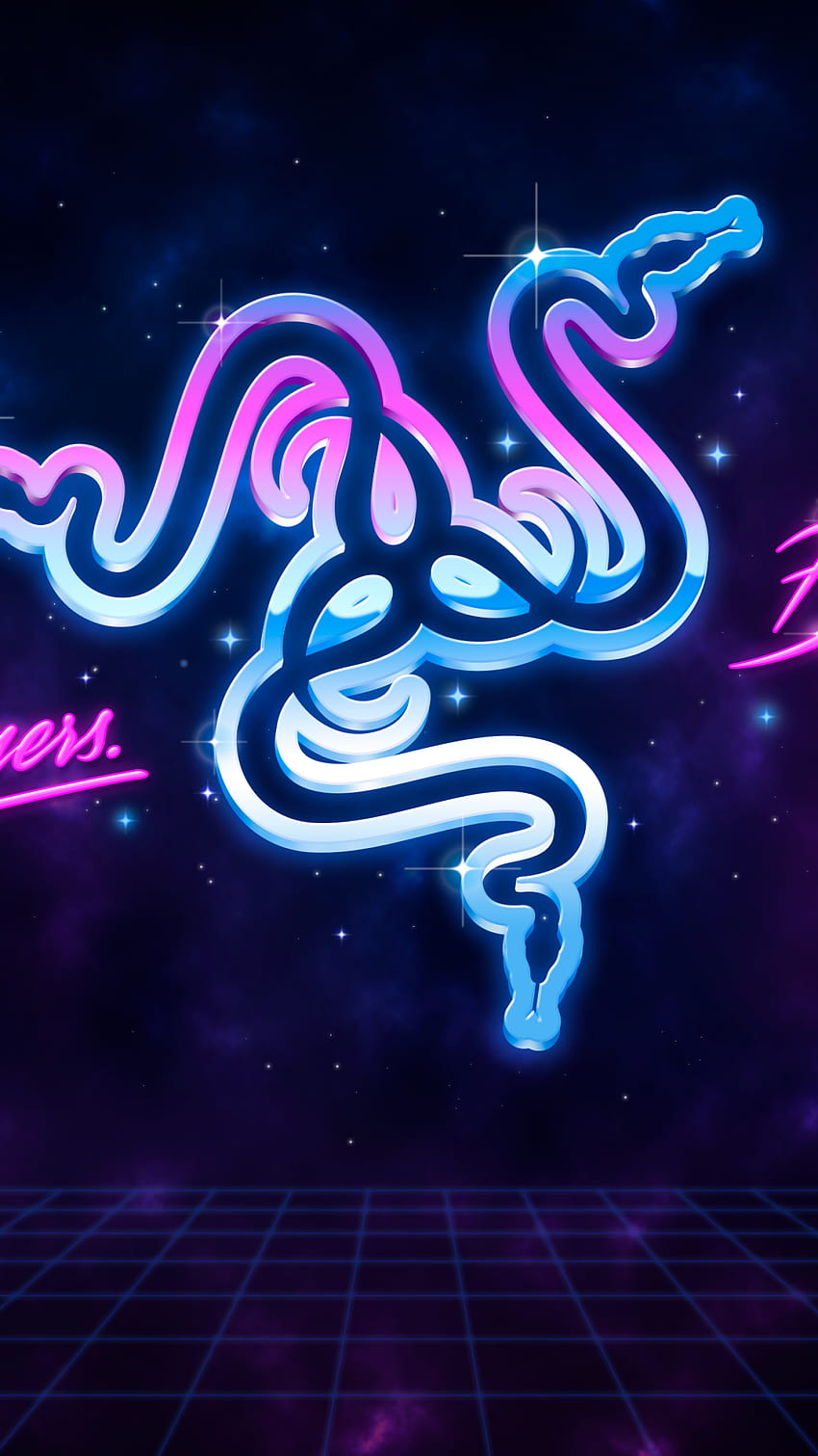 Razer , For Gamers By Gamers, Neón, Tecnología, razer pink fondo de pantalla del teléfono