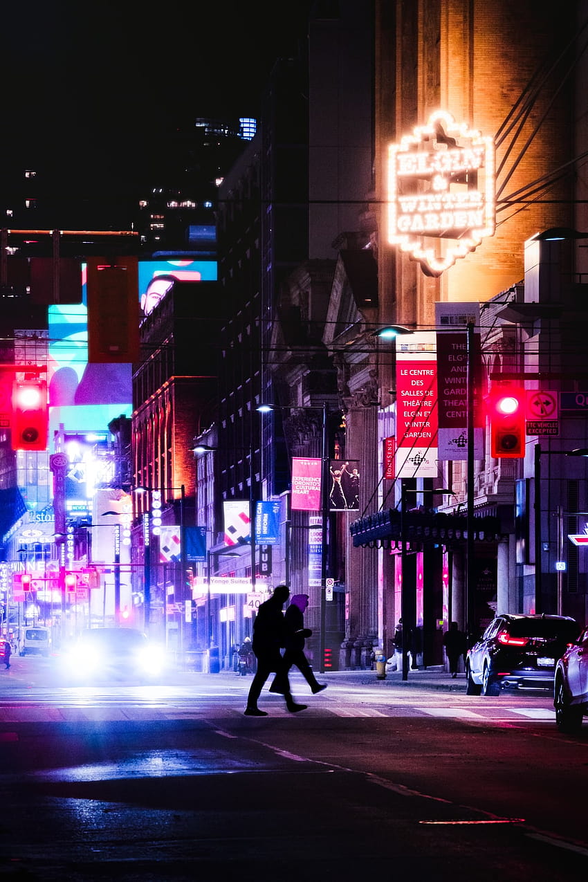 Retro city lights aesthetic HD phone wallpaper | Pxfuel