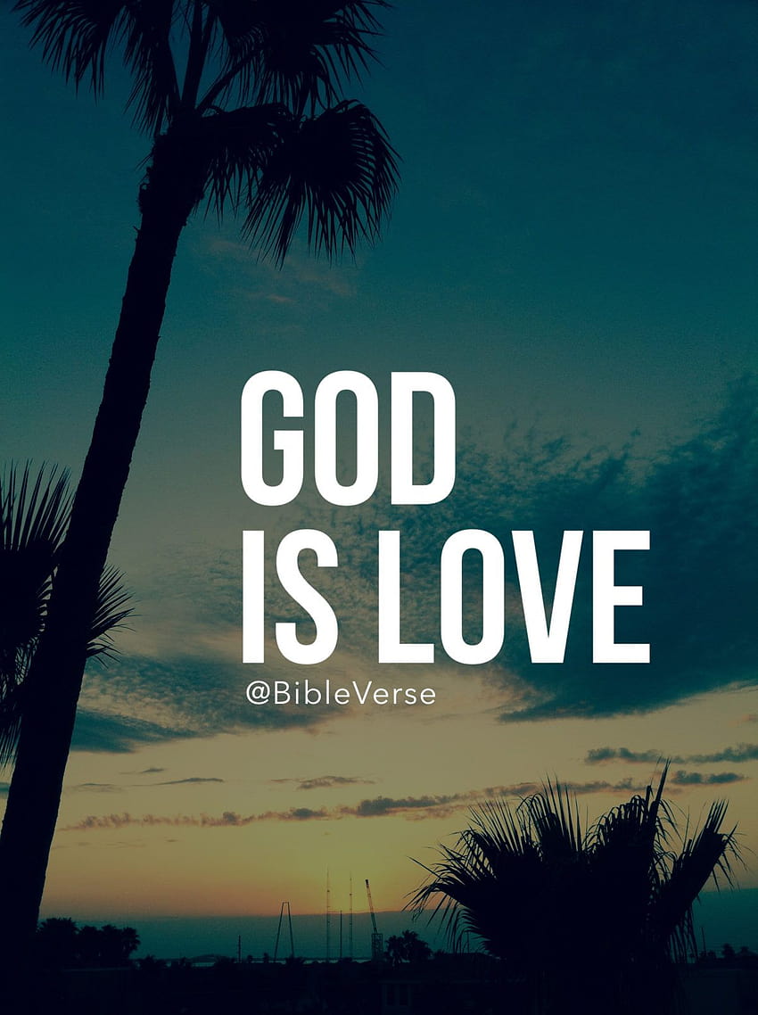 This is from the Bible Lock Screens APP for iPhone, god is love HD phone wallpaper