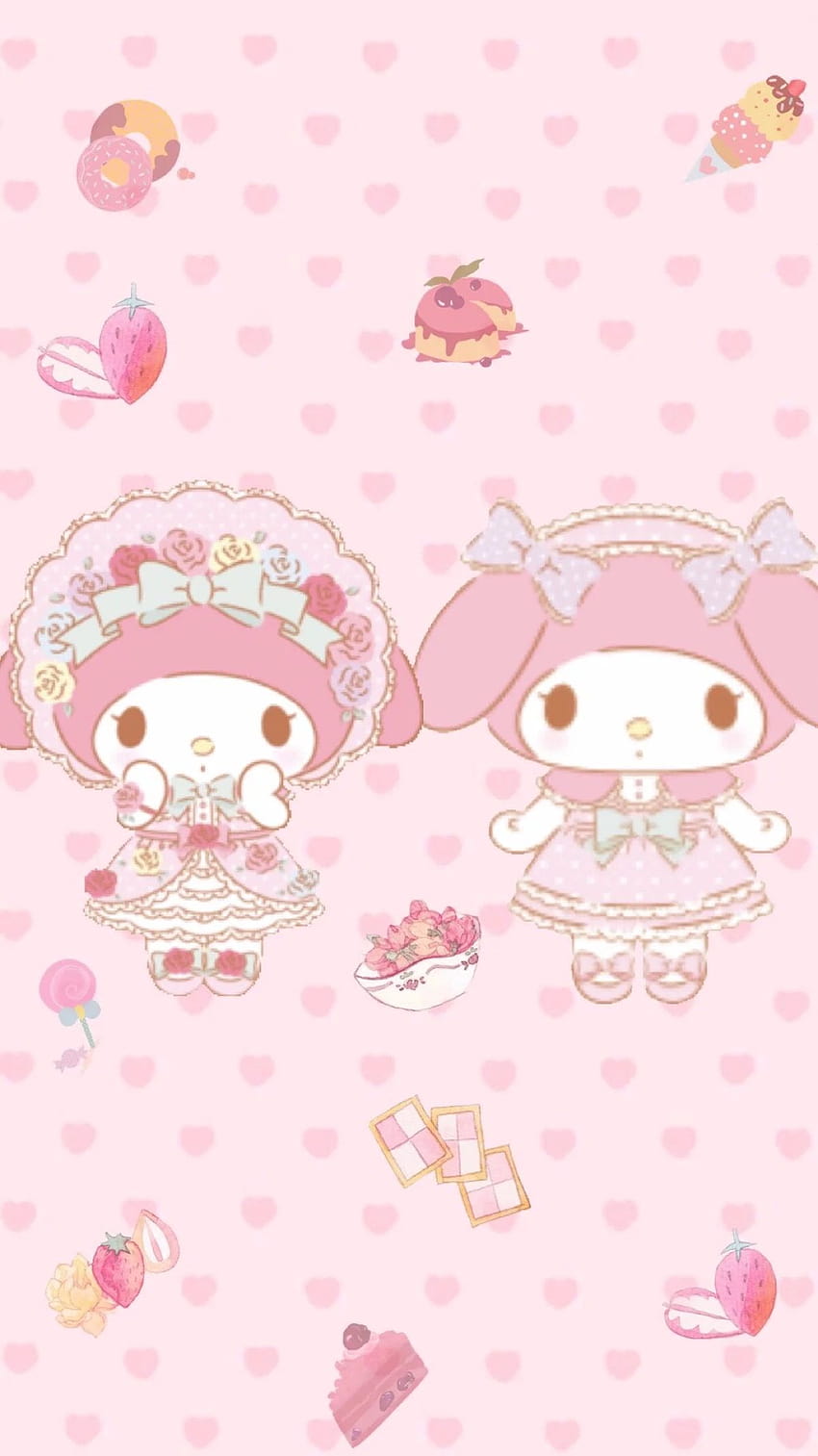 My Melody Cute Sanrio kawaii Pink Hello Kitty Sheep Rabbit HD  wallpaper  Peakpx