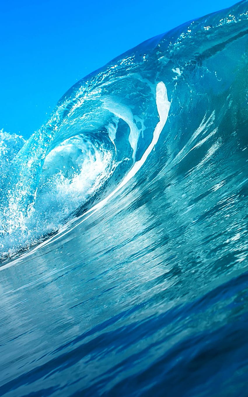 Ocean, blue sea, sea waves , 800x1280, Samsung Galaxy Note GT, beach waves android HD phone wallpaper