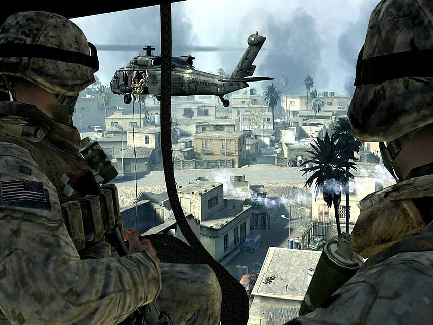 31 of 36, Call of Duty Modern Warfare, call of duty black hawk helicopter HD wallpaper
