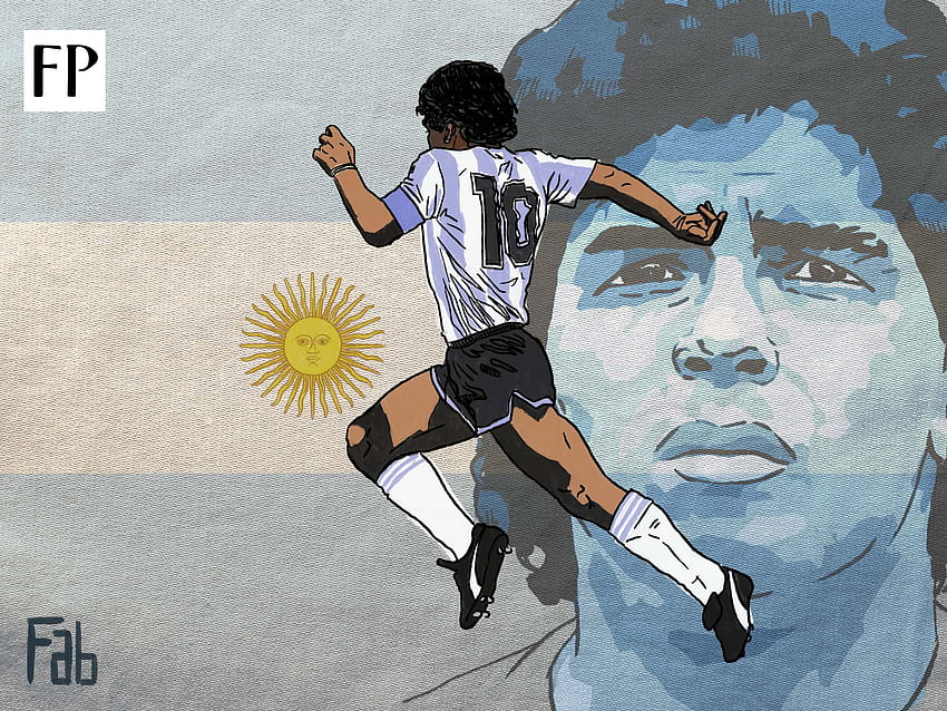 The political power of Diego Maradona through five World Cups, diego maradona art HD wallpaper