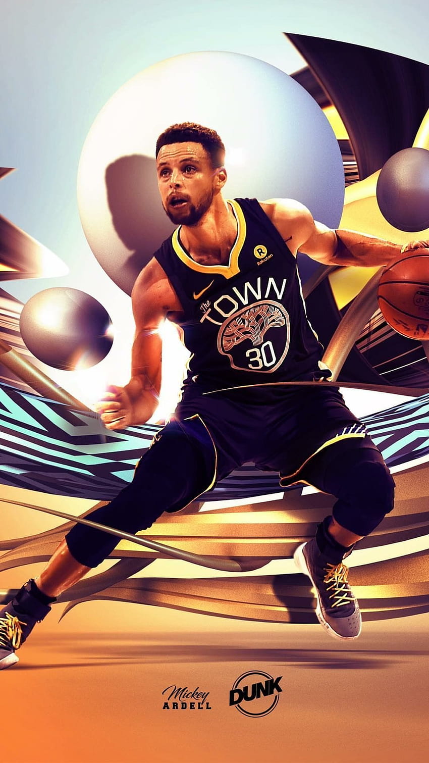 Basketball Steph Curry HD-Handy-Hintergrundbild