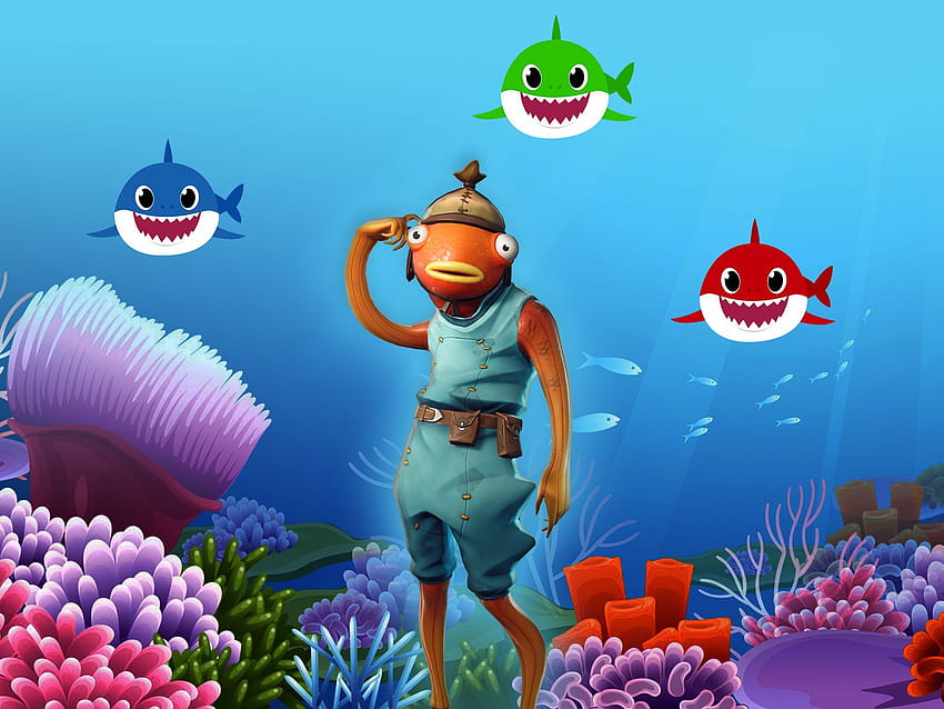 Coloriage Fortnite Fish Stick VR Fond d'écran HD
