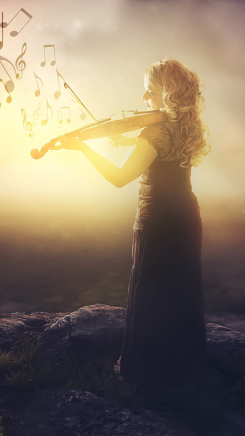 I was searching for some violin and i found this sAcrILigiOus girl playing violin, violin girl HD phone wallpaper