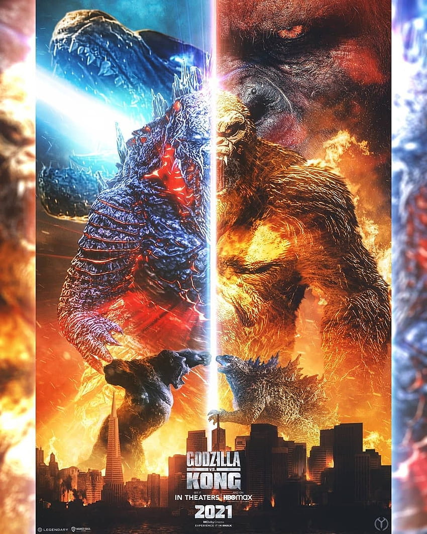 ¡Godzilla VS King Kong! en 2021, cartel de godzilla vs kong 2021 fondo de pantalla del teléfono
