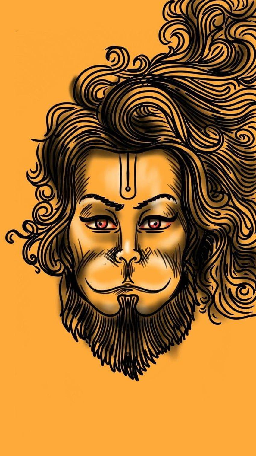 Jay Hanuman przez guptaram, bajrang dal Tapeta na telefon HD