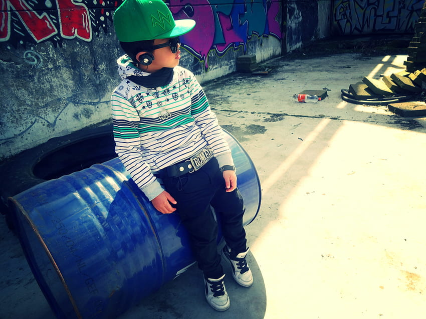 A boy in a green cap and barrel, swag and, anime swag HD wallpaper