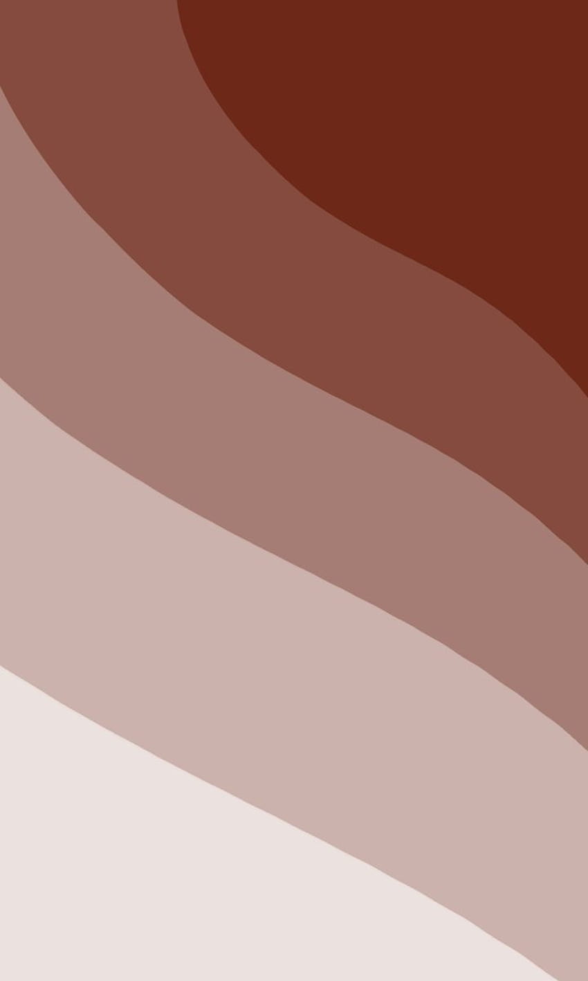 braune Welle im Jahr 2021, minimalistisches Braun HD-Handy-Hintergrundbild