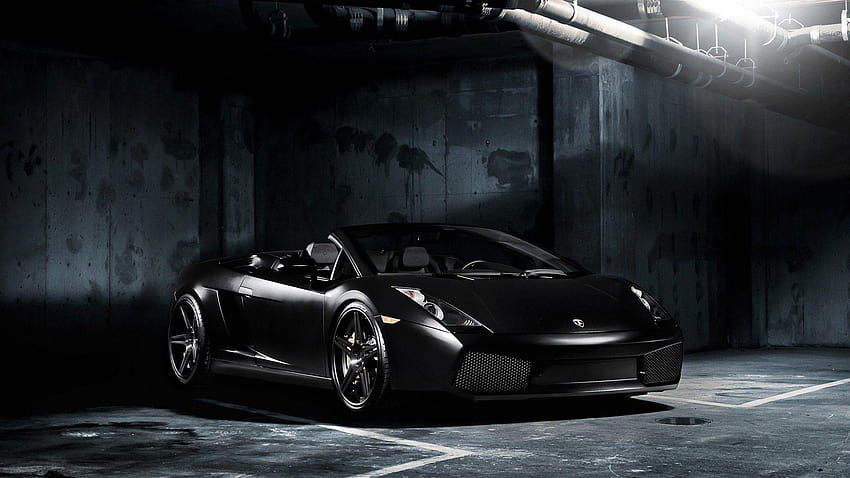 Lamborghini Gallardo Spyder черни фонове Aventador, lamborghini aventador черен HD тапет