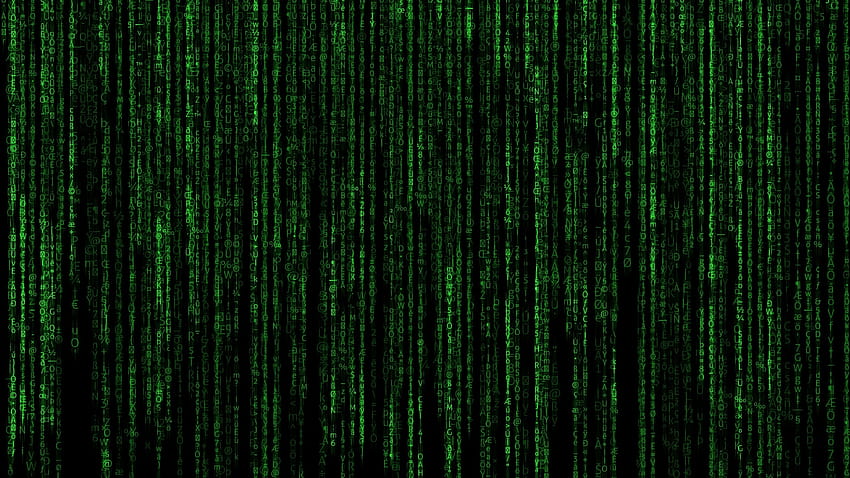 Matrix, Programm, Fallen, Datenillustration, Green Code, Technologie HD-Hintergrundbild