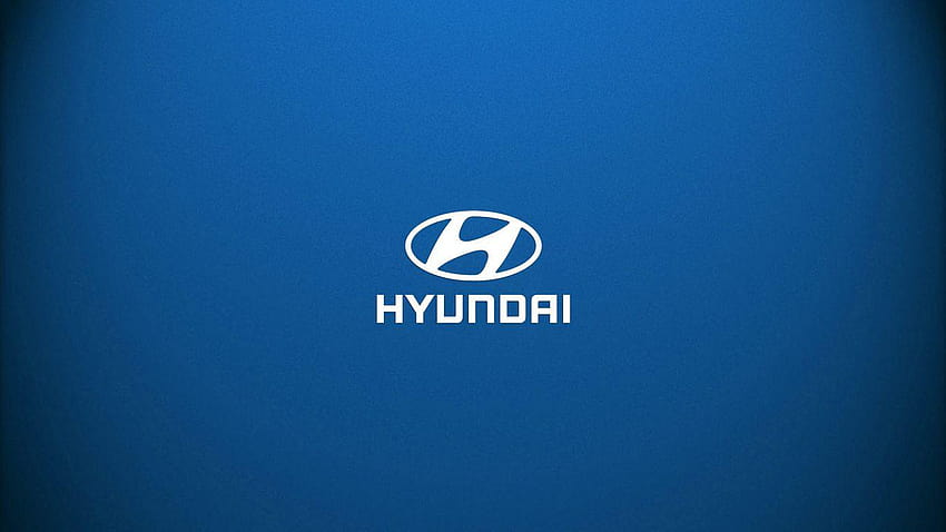 1366x768 blue, logo, brand, logo, hyundai, blue, car brand HD wallpaper