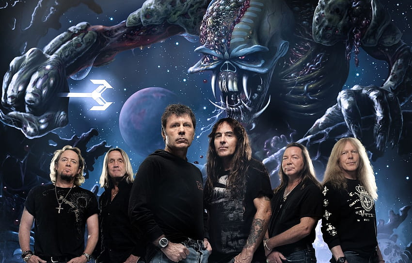 monster, rock band, Iron Maiden, heavy meta, Iron maiden , section музыка, iron maiden band HD wallpaper