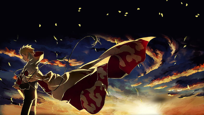 Naruto Uzumaki Sunset Scenery, anime naruto HD wallpaper