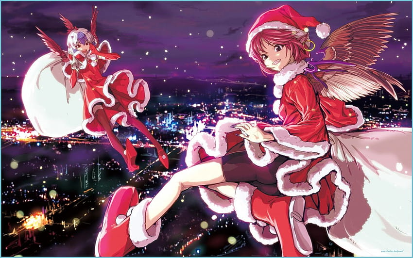 Dieci dubbi da chiarire sul Natale degli anime, l'estetica degli anime natalizi Sfondo HD
