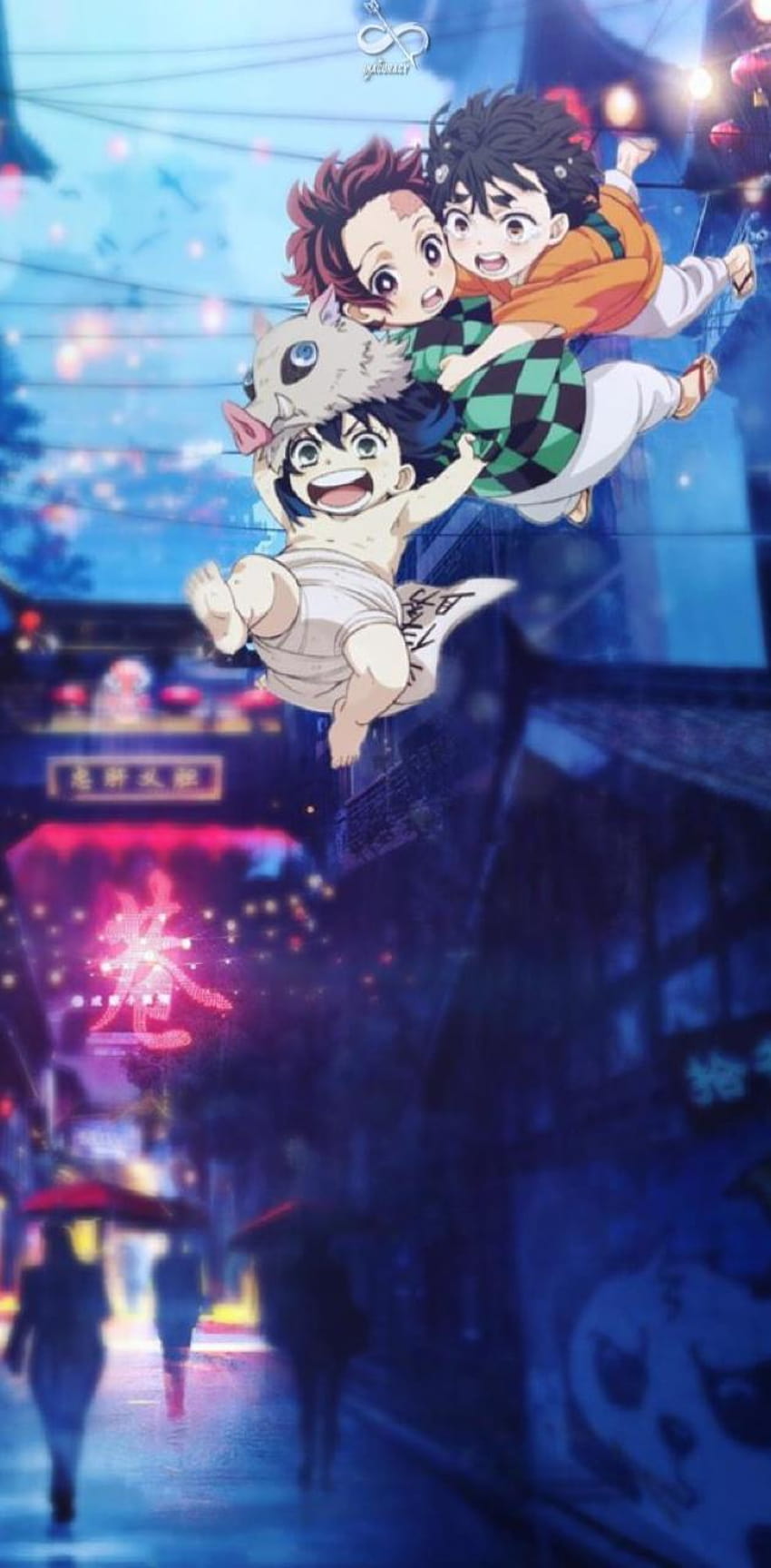 KNY Dynamic Trio by OniSensei, demon slayer trio HD phone wallpaper KNY Dynamic Trio by OniSensei, demon slayer trio HD phone wallpaper
