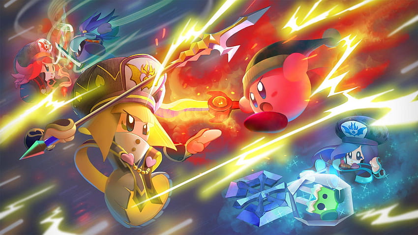 Kirby Star Allies HD wallpaper
