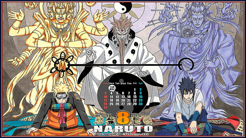 Shonen Jump Naruto calender HD wallpaper