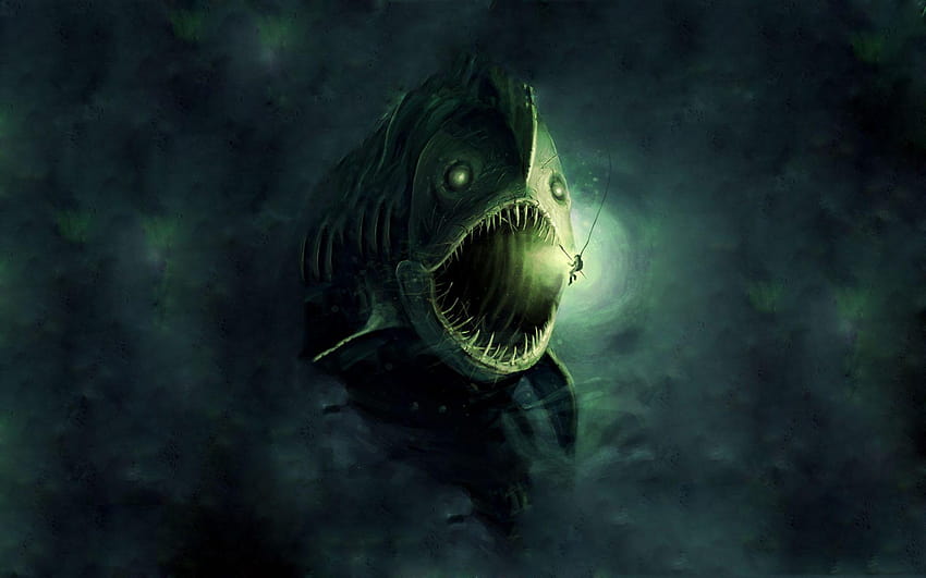 Scary Fish X 1920x1080, sea monsters HD wallpaper