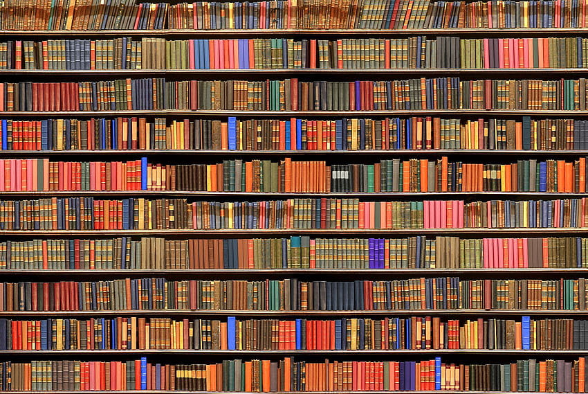 Bookcase Group HD wallpaper