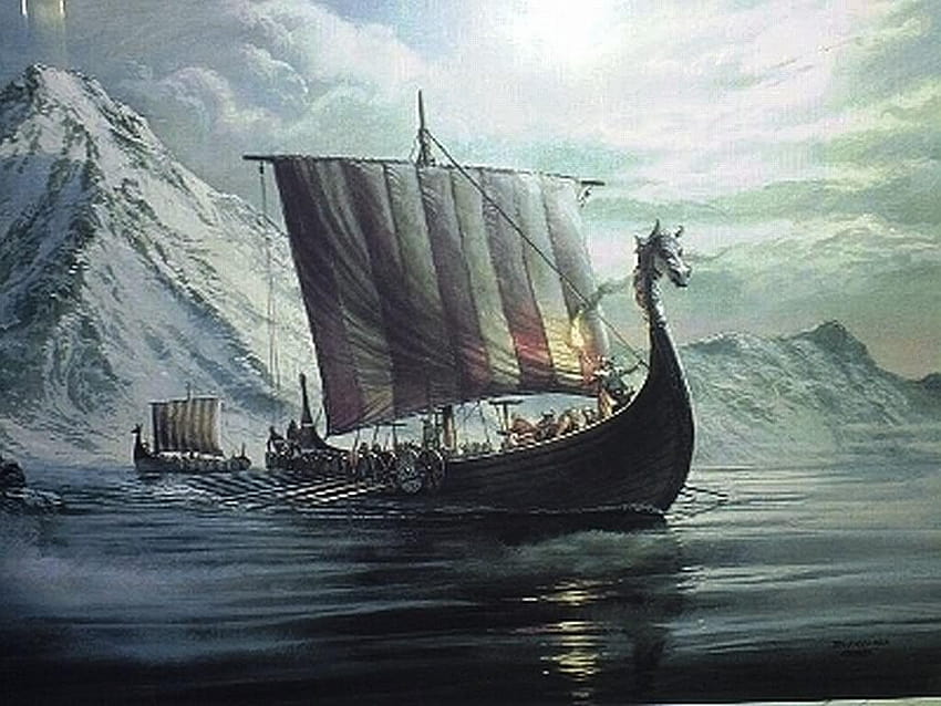 Barco vikingo, valhalla fondo de pantalla | Pxfuel