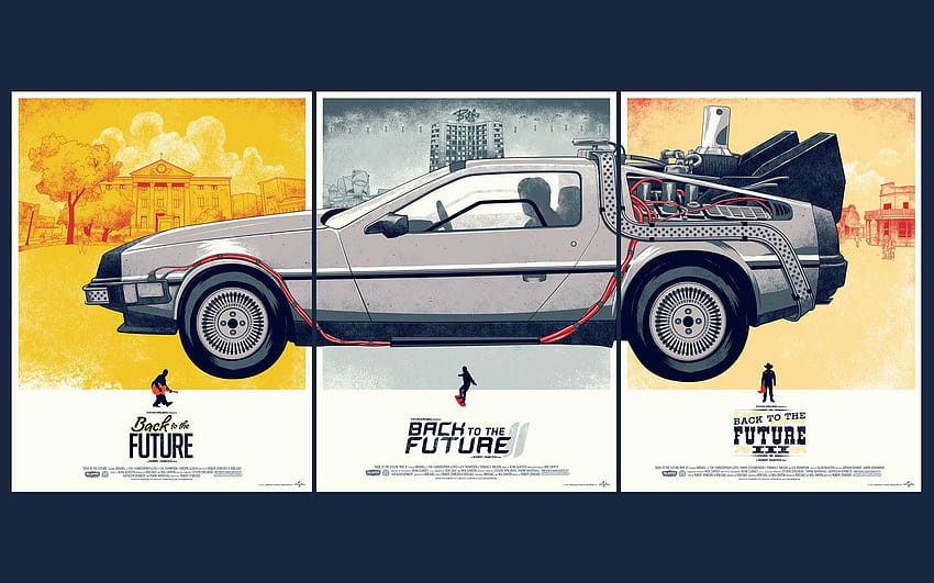 Made a from the Back to the Future posters HD wallpaper