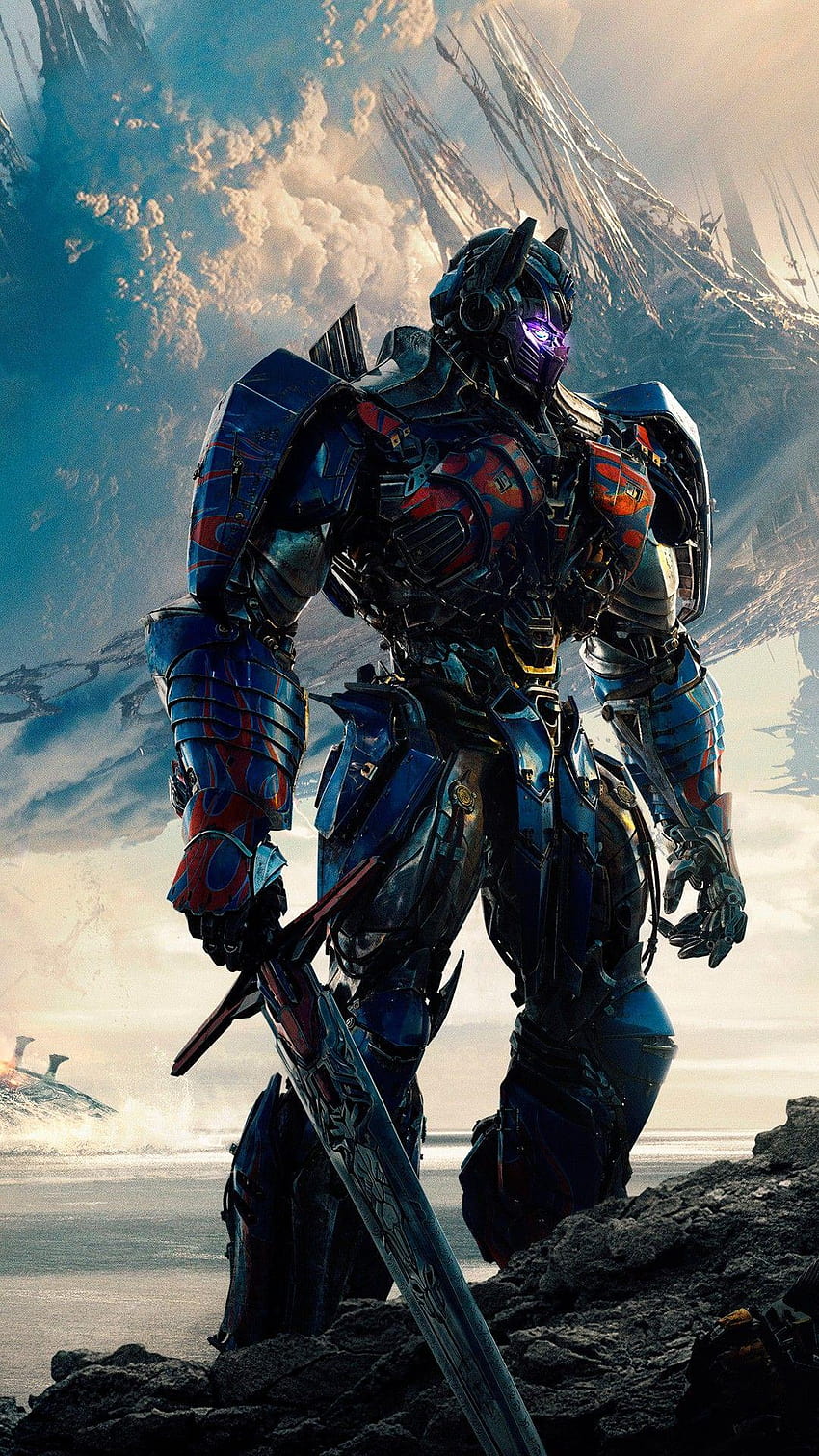Optimus Prime Transformers The Last Knight verwandelt den letzten Ritter HD-Handy-Hintergrundbild