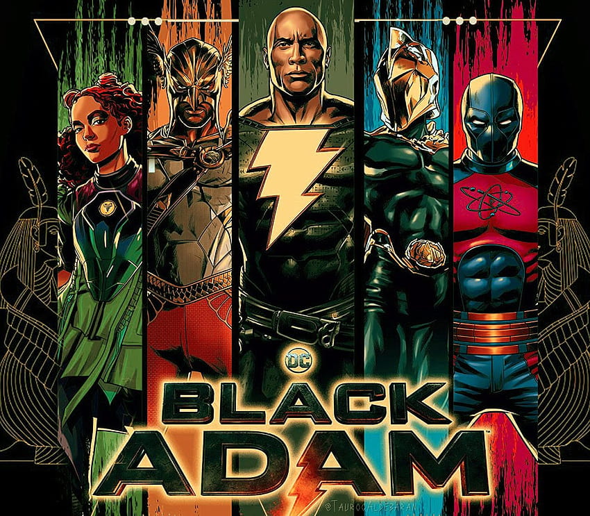 Нови плакати Черен Адам, филм Черен Адам 2022 г HD тапет