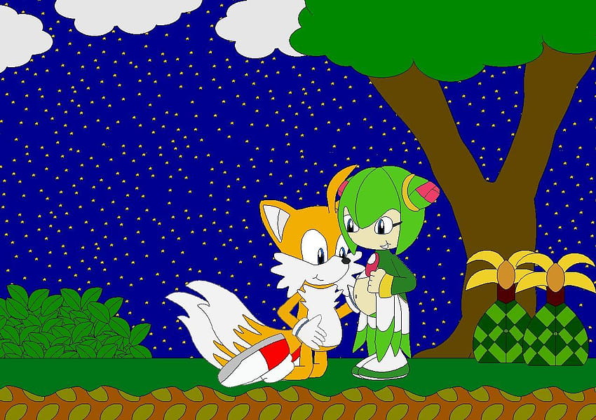Tails' And Cosmo's Baby by Kphoria, earthia the seedrian HD wallpaper