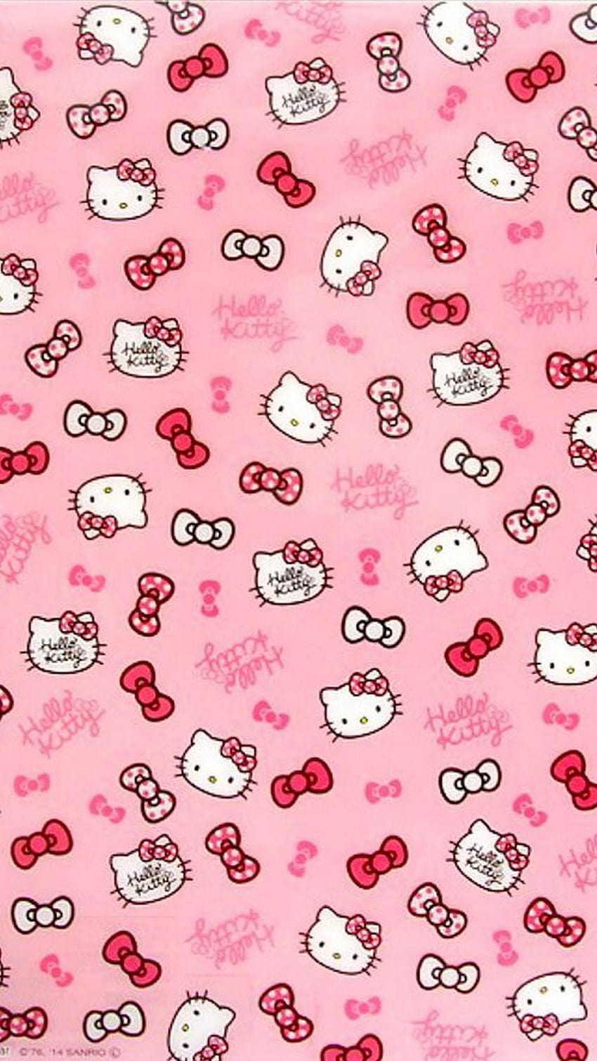 Hello Kitty minimal Wallpaper 4K Pink background Others 9938
