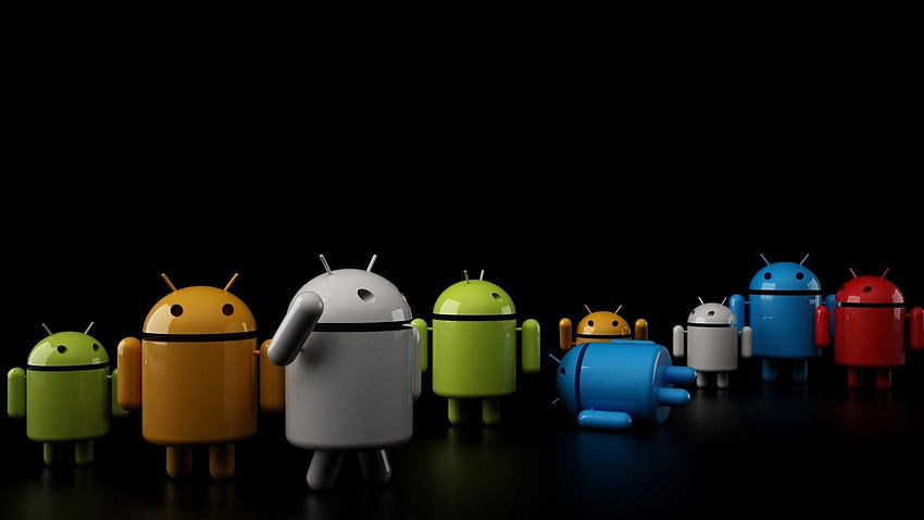 High Tech Colorful Android Robots HD wallpaper