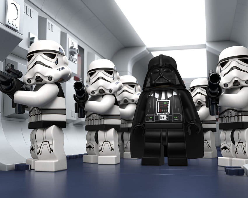 Lego Star Wars: Droid Tales รายการทีวี Darth Vader สตอร์มทรูปเปอร์ พื้นหลัง 81bd67 ดาร์ธ เวเดอร์ และสตอร์มทรูปเปอร์ วอลล์เปเปอร์ HD