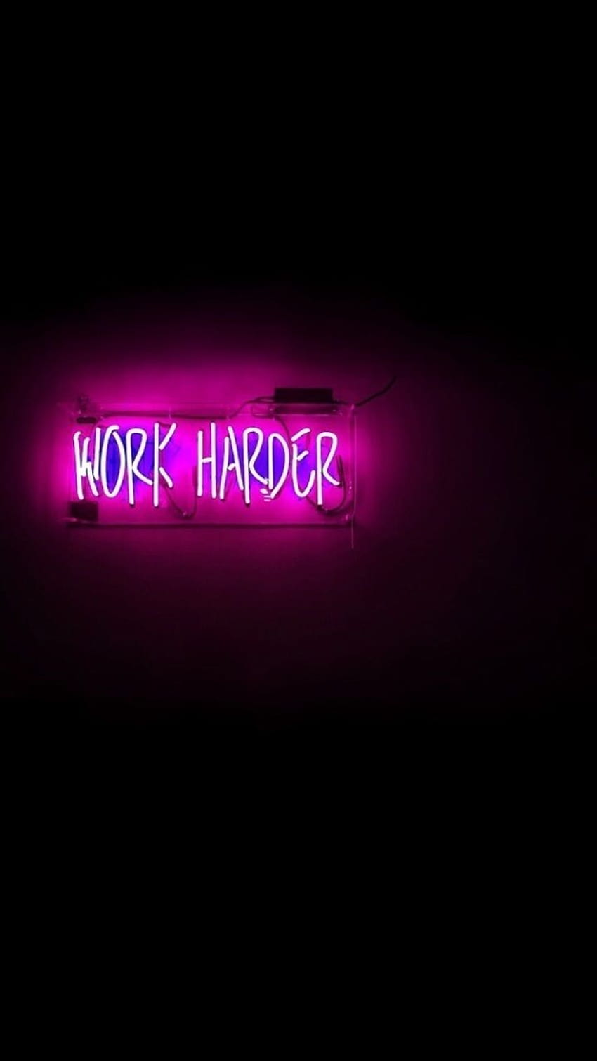 about text in Lights, work harder HD phone wallpaper