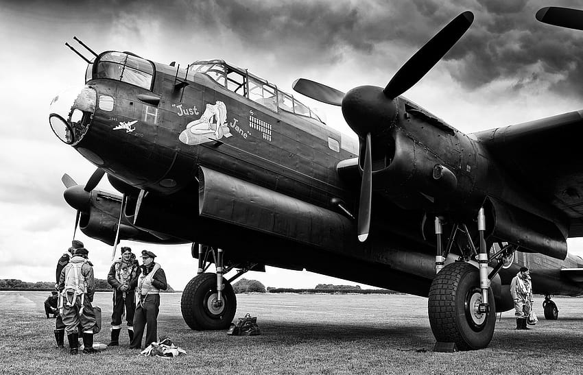 avro lancaster and crew wall mural avro lancaster and crew HD wallpaper