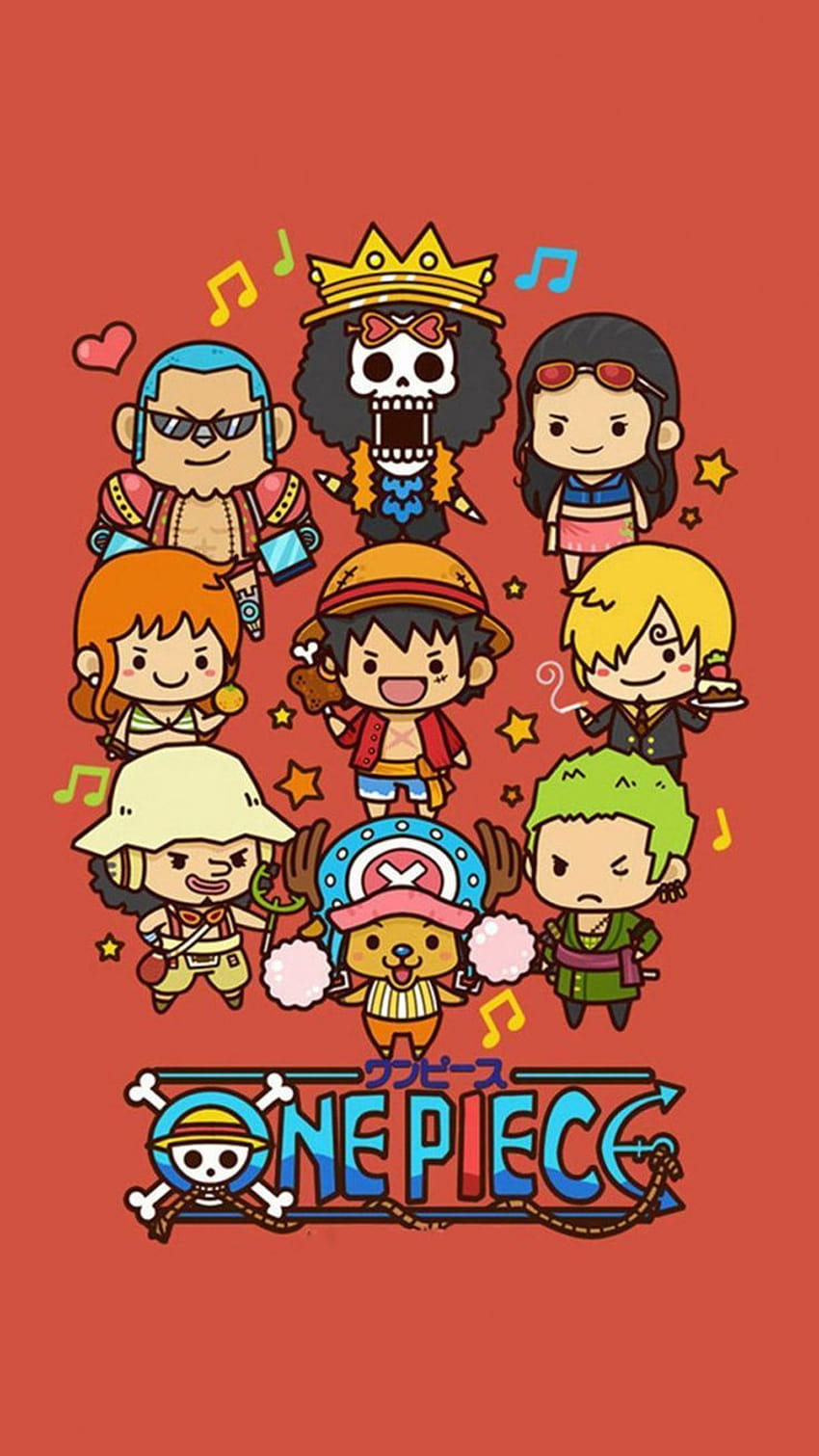 กลุ่มพื้นหลัง iPhone One Piece โลโก้หมวกฟาง วอลล์เปเปอร์โทรศัพท์ HD