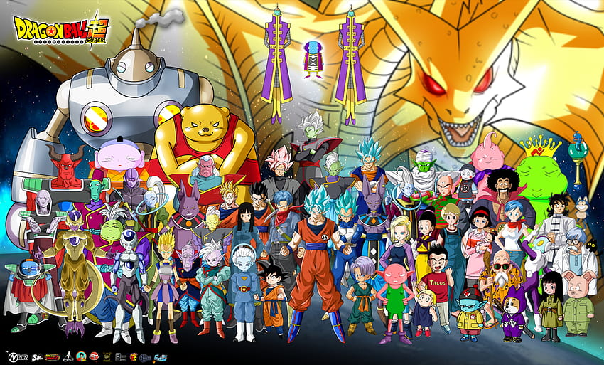 Dragon Ball Z Super Todos os Personagens, Dragon Ball Z Personagens papel de parede HD