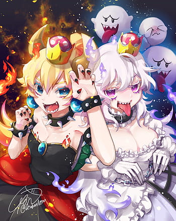 Bowsette  Mario Bros Wallpaper  Korigengi  Anime Wallpaper HD Source   Super mario art Mario fan art Mario art