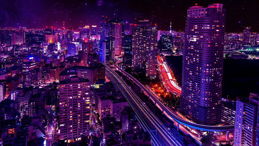 Aesthetic Japan City 게시자: Zoey Walker, 일본 도시 에스테틱 핑크 HD 월페이퍼
