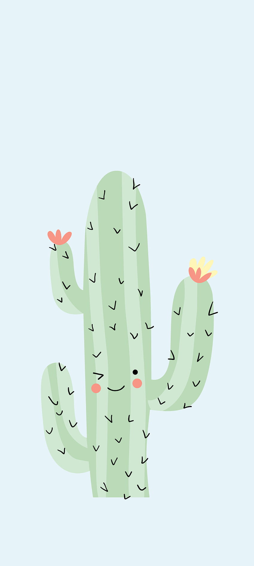 Cactus de dibujos animados fondo de pantalla del teléfono | Pxfuel