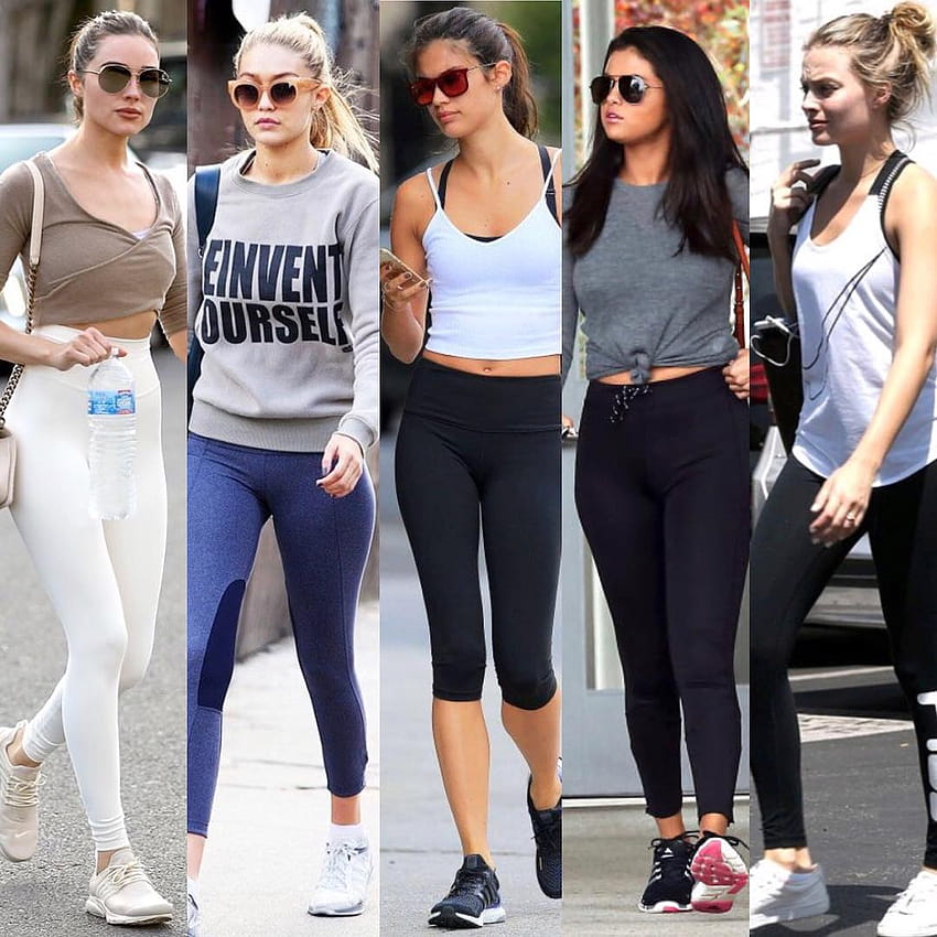 Celebrity outfits, Celebrity workout style, Workout outfit inspiration