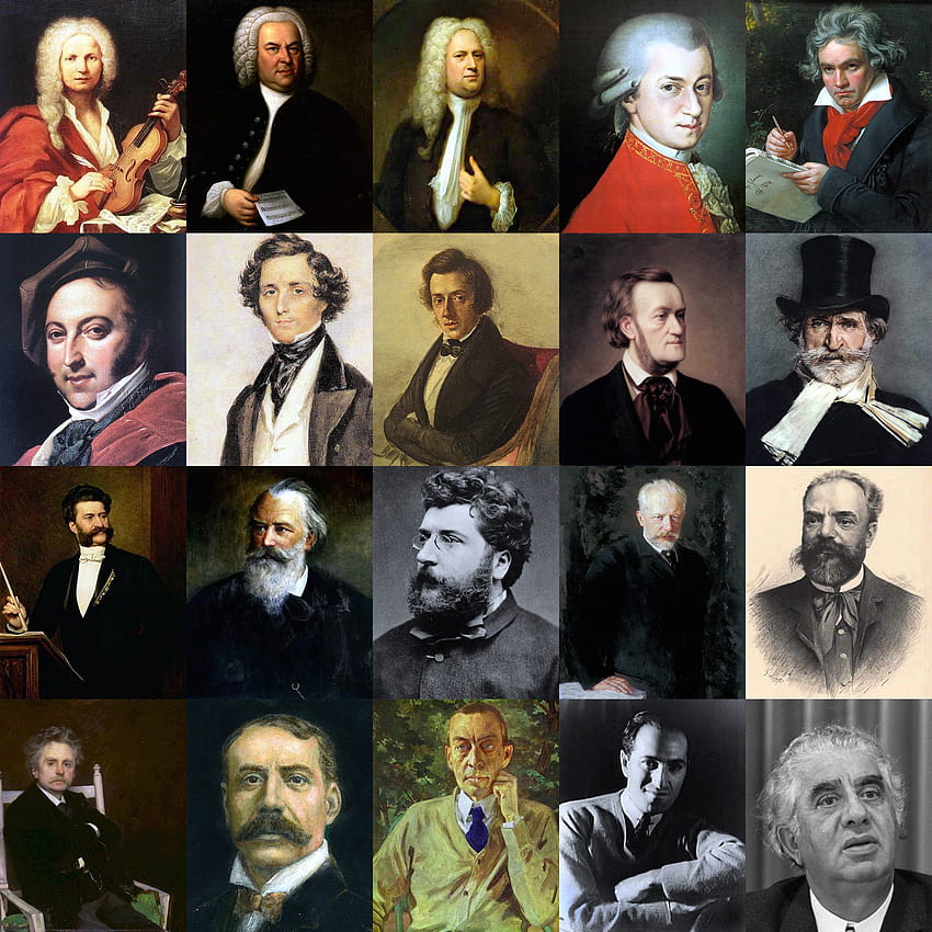 Файл: Montage на композитори на класическа музика.JPG HD тапет за телефон