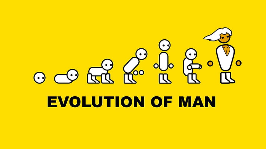 Evolution of man text overlay, minimalism, PC gaming, PC Master Race, evolution pic HD wallpaper