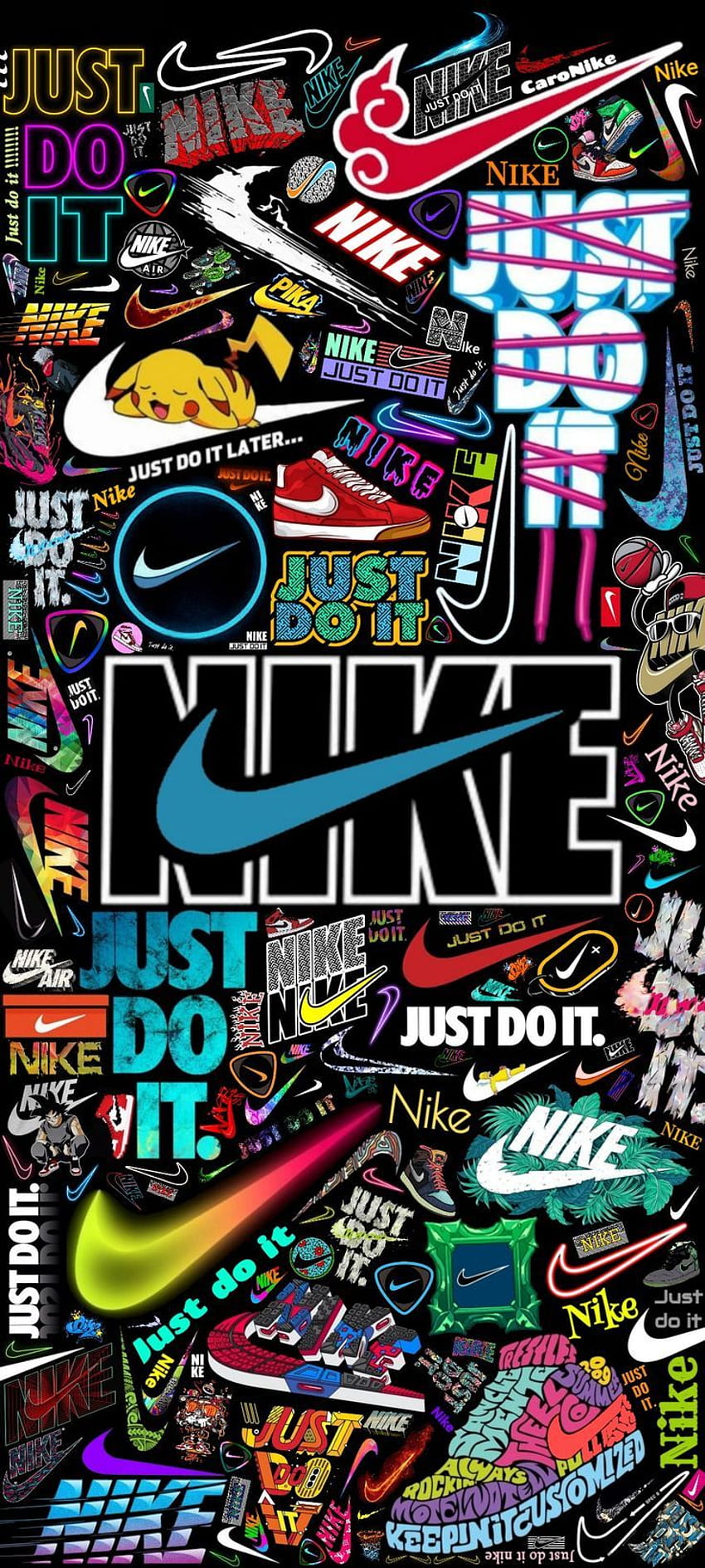 Pin on Brand Identity Cool nike Nike logo [736x1635] for your , Mobile & Tablet, graffiti logo HD phone wallpaper