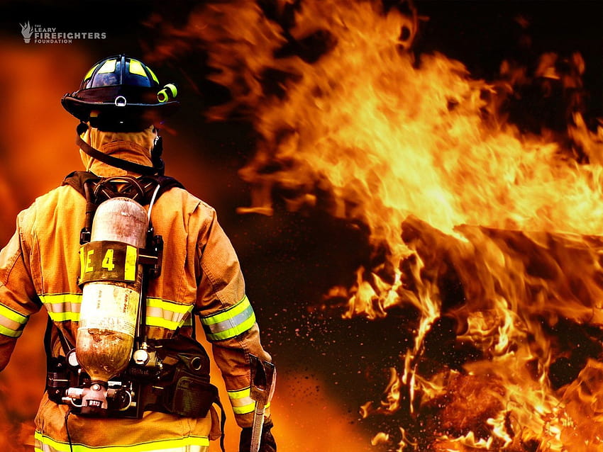 Пожарникар, пожарна безопасност HD тапет